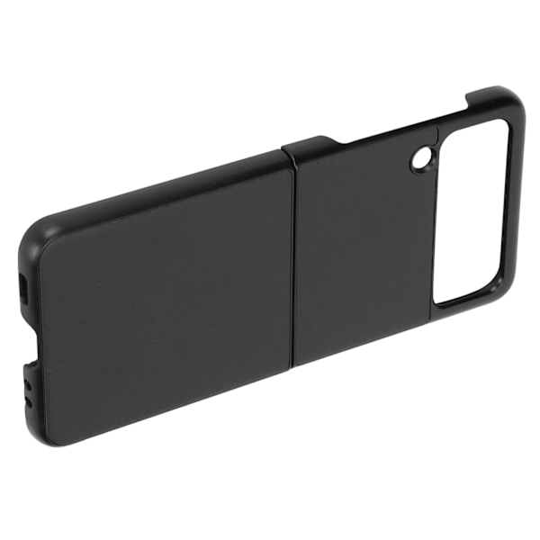 Nahkainen kotelo Samsung Galaxy Z Flip 3 -puhelimelle, iskunkestävä, naarmuuntumaton suojus, musta