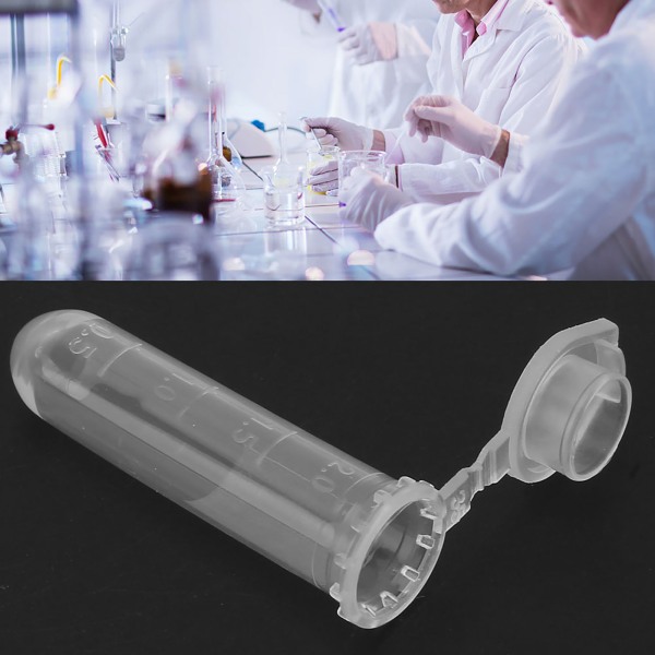 0,5ml/2,0ml/10ml Centrifugerör Plastflaska Förvaringsbehållare Provrör för laboratorium (2ml)