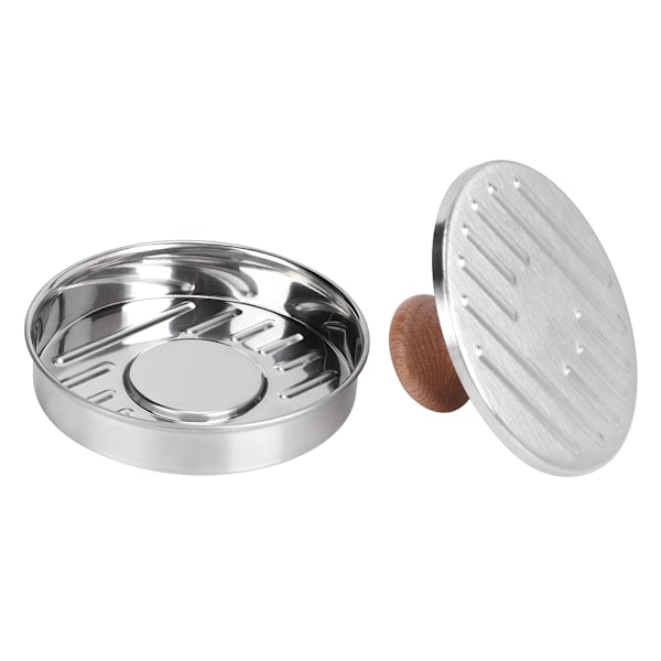 304 Rostfritt Stål Hushåll Hamburger Press Patty Maker Form Kökstillbehör