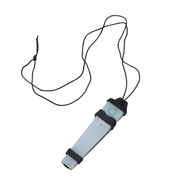 Personlig identifieringsmarkörlampa med kardborreband Vattentät 150mAh Överlevnadssäkerhetsblinkande lampa för vandring Svart med rött ljus