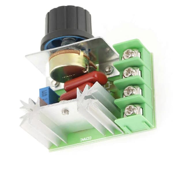 AC-motor varvtalsregulator 2000W justerbar spänningsregulator 50-220V 25A LED-dimmer 1 st