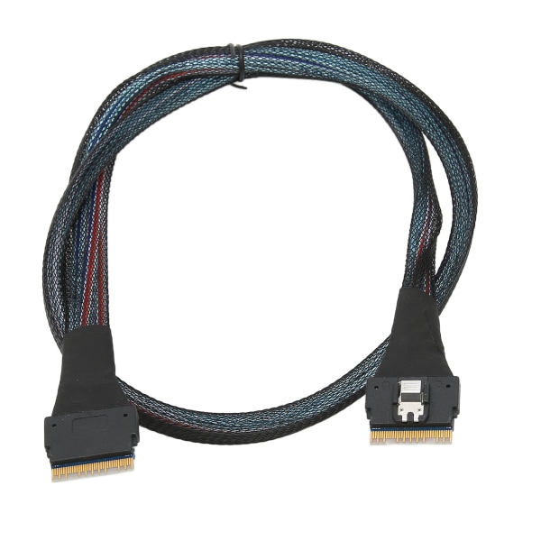 Datatransmissionskabel Slim SAS SFF-8654 8i til SFF-8654 8i 24 Gbps SAS4.0 30AWG adapterkabel0,8m / 0,9yd