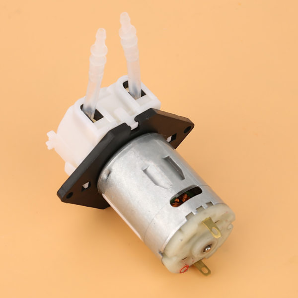 12V doseringspumpe DIY peristaltisk rørhoved til kemisk analyse af akvarielaboratorium (hvid 2*4)