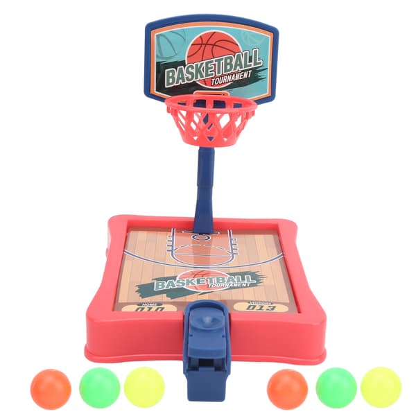 Mini söt basketspel bordsbasketleksak för interaktion mellan förälder och barn present (röd)