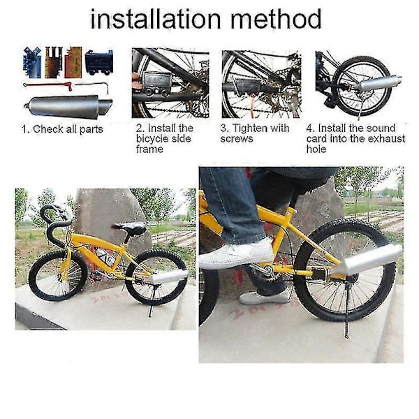 Plastturbin cykel avgasrör vilt ljud motorcykel effekt cykelverktyg