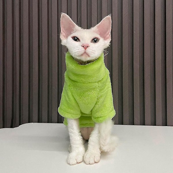 Sphynx Cat Hoodie - Snygg och bekväm kläder för hårlösa katter XL Blå
