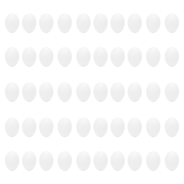 50 kpl muovisia tekokyyhkysen munia, kiinteitä tekokananmunia, simulaatiohautomo-, jalostustarvikkeita linnuille