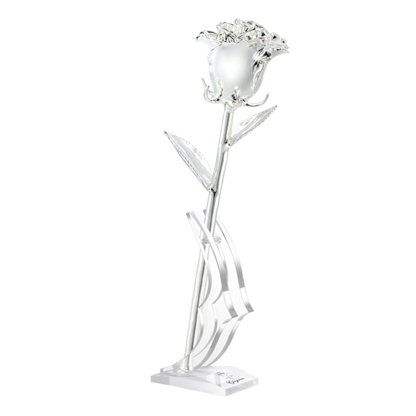 Ejoyous 24K guld folie Trim Rose gave til hende, Gold Silver Rose Gold Plating Rose