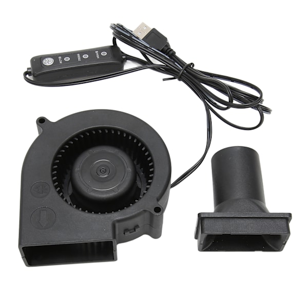 USB blæser blæser 3,8 tommer 3 hastighedstilstand DC 5V børsteløs 3800 RPM 22 CFM computer køleventilator til PC Electronics 3D Printer