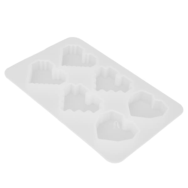 DIY Hjärtformad Form Återanvändbar 3D Silikonform för Aromaterapitabletter Balsam Tvål