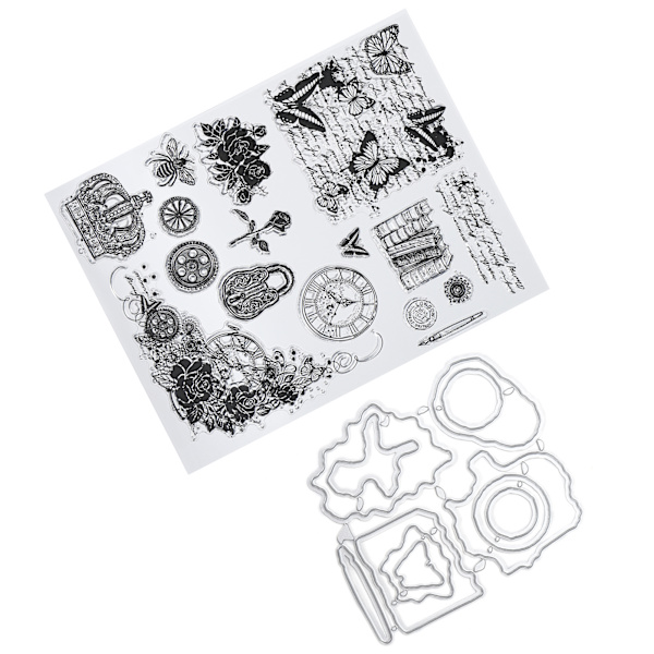 Gjennomsiktig stempelgummi TPR DIY journalalbumdekorasjon håndlagde håndverkstilbehør (T1746TC stempelskjæremaskin)