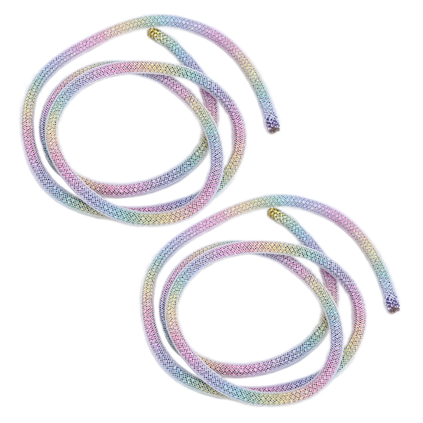 2 st Rhinestone Trim 6mm/0.2in DIY Sy Dekoration Kläder Tillbehör för Bröllopsklänning Vit Mesh Färgade Rhinestones