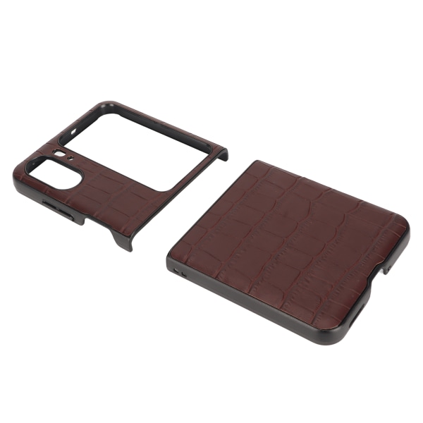 Äkta case Vikbart hopfällbart cover för Oppo Find N2 Flip Brown