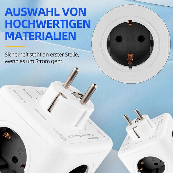 Stikdåse kube uden kabel 5/4 rum multistikdåse adapter Kube 1X -GSL ZD C D