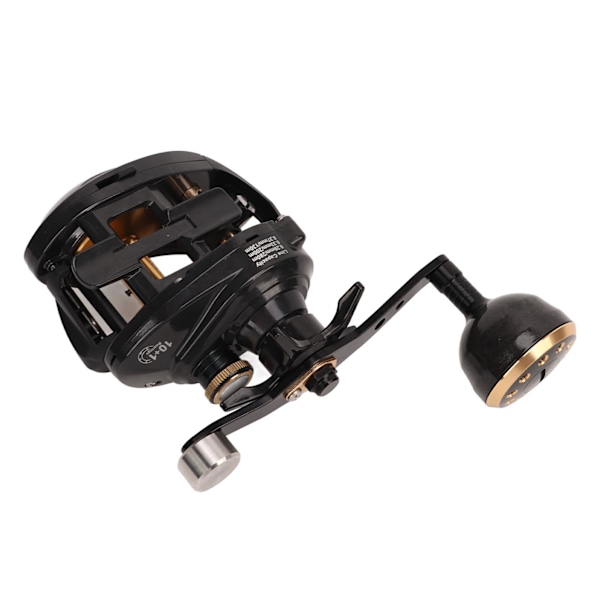 Fiske Baitcasting Rulle Lågt Brus Kolfiber Rulle Metall Kropp Baitcaster Rulle för Fiske Vänster Hand