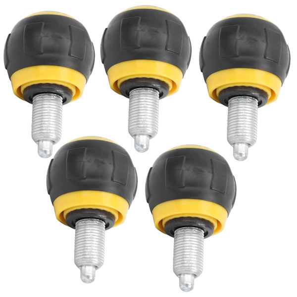 5 kpl 50x45mm Fitness Pop Pull Pin -nuppi Vapautus Synteettinen Kartonkikahva Harjoitus Varaosa M16 Musta ja Keltainen