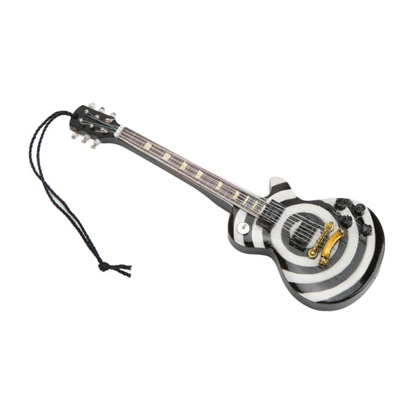 Gitarrmodell Utsökt Utseende Fina Detaljer Lind Miniatyrgitarr för Heminredning Presentgivning