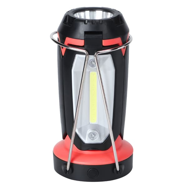 LED Campinglanterne Multifunksjonell COB Bærbar LED Lommelykt Camp Lampe (Rød)