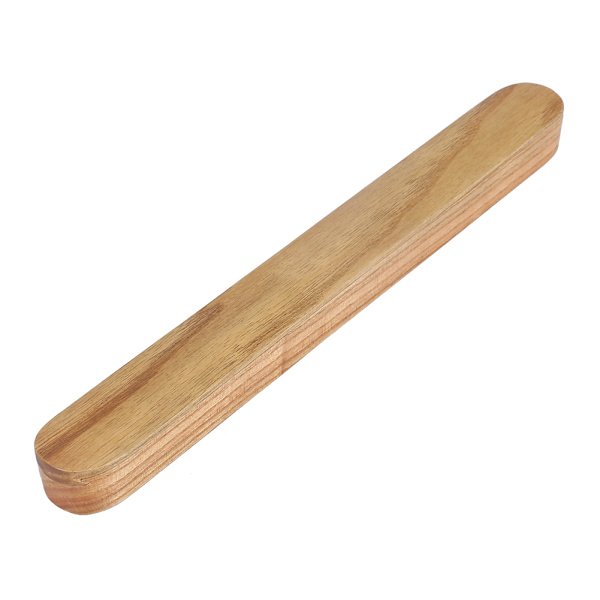 Bærbare træspisepinde Træk spisepinde ud Chopsticks Box Case Bestik Service Lys træfarve