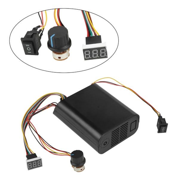 DC 10-55V 40A digitaalinen näyttö DC-moottorin nopeudensäätö CW CCW käännettävä kytkin