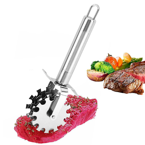 Rostfritt Stål Köttmörare (2 st) - Perfekt för att Möra Steak, Nötkött, Kyckling och Lamm