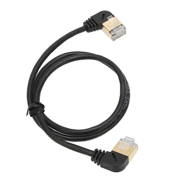 CAT8 Ethernet-kabel Gullbelagt hode OD 3,8 mm Hann til Hann 0,5 meter RJ45 Ethernet-kabel Nettverkskabel