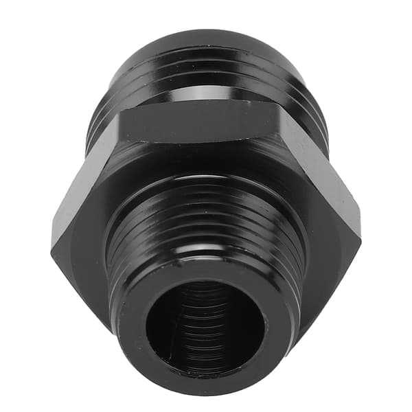 Lige adapter 10 AN til 3/8 NPT sort anodiseret 6061-T6 aluminium til de fleste væsker