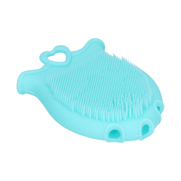 Baby Hårbotten Bush Mjuk Kropp Scurf Rengöring Borste Bad Massager Borste för SpädbarnGrön