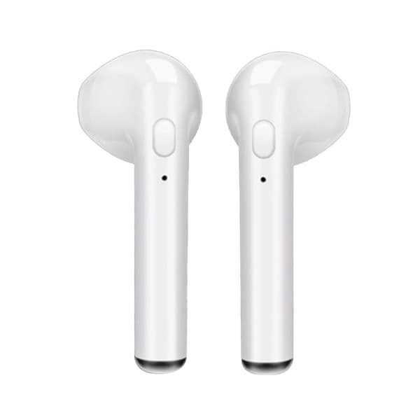 Trådløse ørepropper Multifunksjon HD Støyreduksjon HiFi Stereolyd Nøkkelkontroll Bluetooth-øretelefoner for I7S Hvit