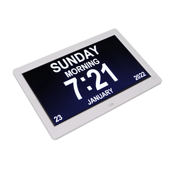 Digital fotoram 10 tum 1024x600 LCD väckarklocka fjärrkontroll 100-240V för hem AU-kontakt
