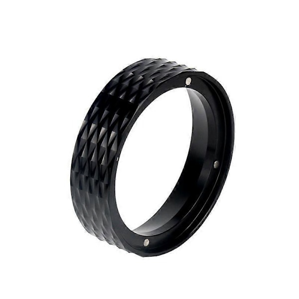 Doseringstratt Magnetisk Undvik Spill Aluminiumlegering Espresso Doseringstratt För Kaffe svart 53mm