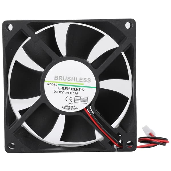 SHLF0812LHE-12 DC12V 0.51A 8CM 2Pin Stor Luftvolym Kylfläkt