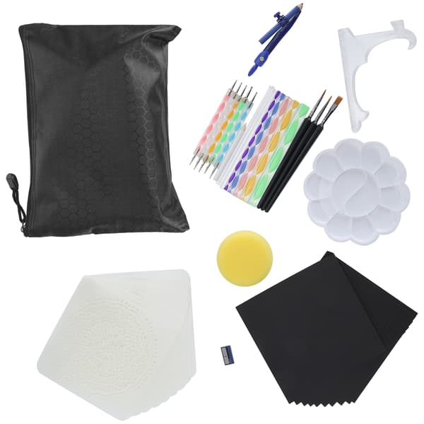 43 stk. Mandala Dotting Tools Sett DIY Kunstmalingsmal Embellishment Stick Maletilbehør
