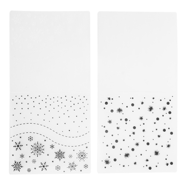 2 kpl muovikuviointikansiot DIY kortinvalmistus paperikäsityötyökalu Scrapbooking kohokuvioitu malli