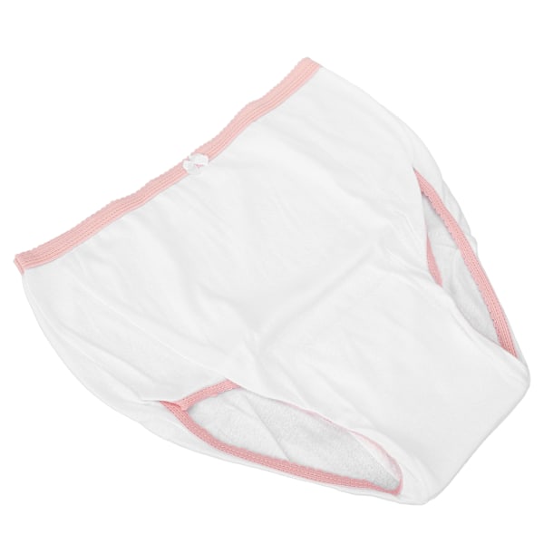 Menstruasjonsundertøy for kvinner, hvitt, størrelse L, beskyttende, lekkasjesikkert, nettingundertøy for menstruasjon