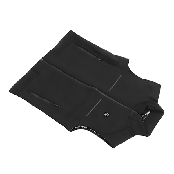Oppvarmet vest med USB-lading, 3 temperaturnivåer, elektrisk varmeklær, unisex for menn og kvinner, XL