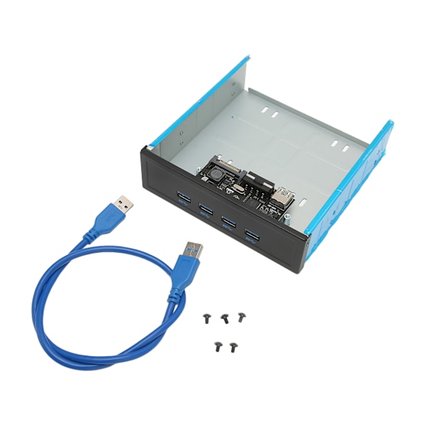 CD ROM Expansion Mobilrack USB3.0x4 5Gbps Höghastighetsstöd BC1.2 Snabbladdning USB3.0 Frontpanel för PC Moderkort