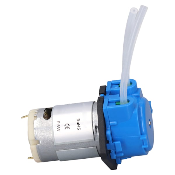 Mini peristaltisk pumpe liten væskedoserings pumpe for akvarium laboratorieutstyr 5W 60ml/min 24V