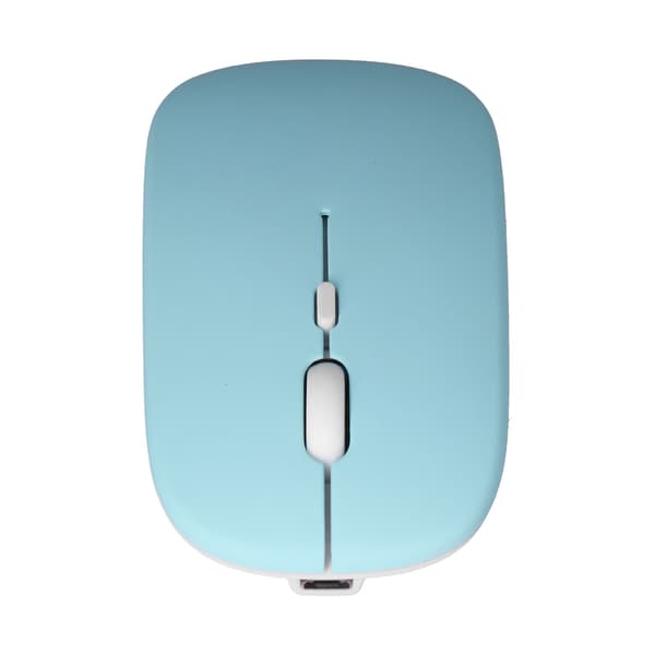 Trådløs mus genopladelig DualMode 2.4G ergonomisk lydløs optisk computertilbehør (grøn)