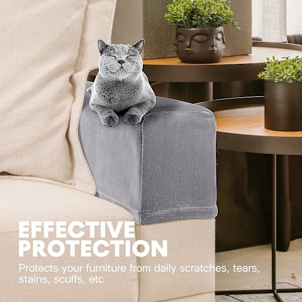 2 stk. Stoltrekk Armbeskyttere Stretch Stoff Armlene Sofa Armlene Trekk Lenestol Slipcover Beskytter Elastisk Hjem