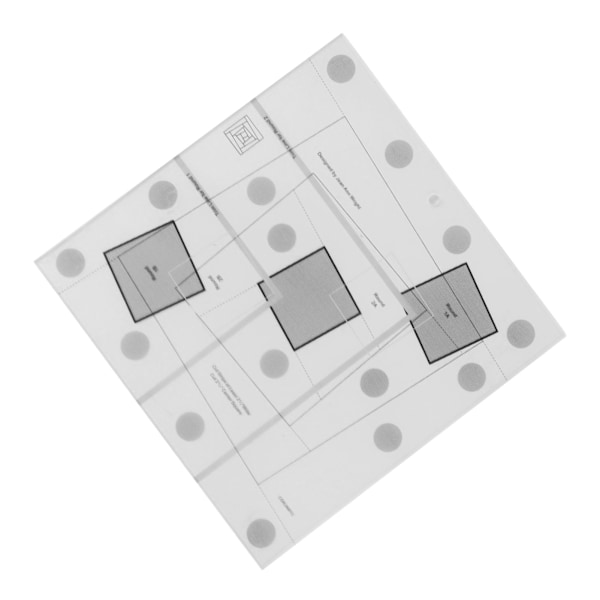 Log Cabin Quilt Ruler Transparent Acrylic Quilting Ruler Log Cabin Trim Tool