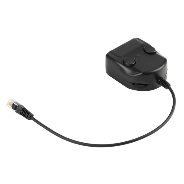 Crystal Headset Telefon Träningslåda Splitter Adapter Volymkontroll Intelligent ljud stängt