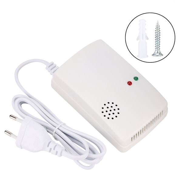 Husholdnings Gas Alarm Detektor Loft Naturgas Lækage Sensor Hjem Sikkerhed EU Stik 220V