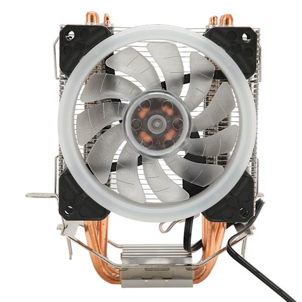 CPU-køler med RGB-lys 9,2 cm blæser 12V 3PIN 4PIN interface Plug and Play CPU-køleblæser Lydløs CPU-blæser til stationær computer