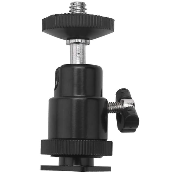 Mini Kulhuvud [2-pack] Med Blixtskofäste Adapter 360 Grader 1/4 Tum Små Kulhuvuden Vridbara -Ba