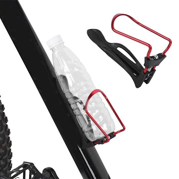 Aluminiumlegering Justerbar Cykel Vattenflaskhållare Cykel Cykel Cykelfäste Hållare Tillbehör Röd
