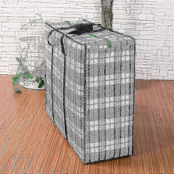 70*70*30cm Stor Opbevaringspose Med Holdbar Lynlås (sæt Med 1) Sort