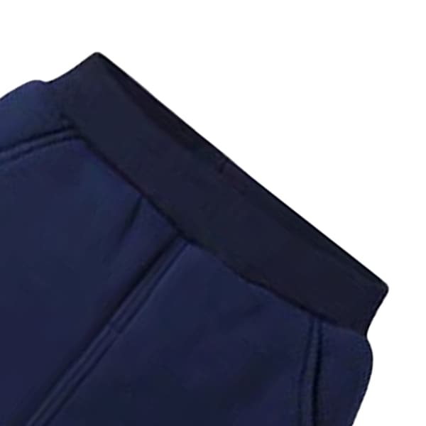 Fleece joggebukse for barn, elastisk midje, supermyk bomull, uformell varm fleecebukse for utendørs vinter, blå XL