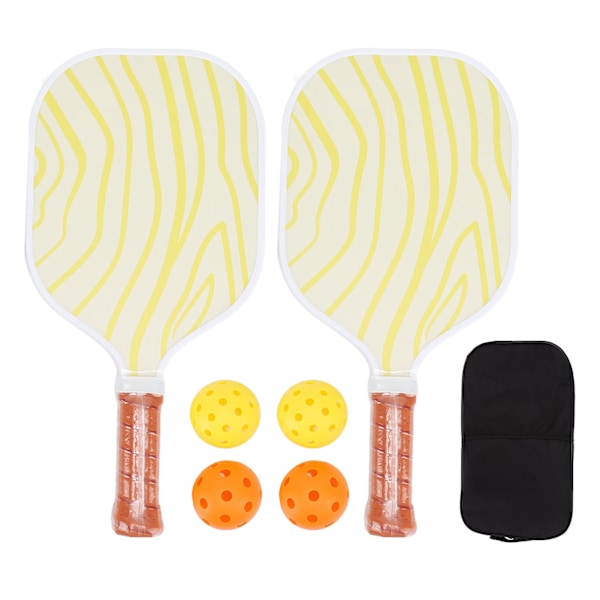 Pickleball Paddles Portable Glass Fiber Honeycomb Core Pickleball Rackets with Storage Bag