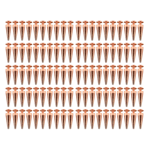 100 set punk koniska spikar nitar 10x26mm roséguld punk koniska spikade skruvnitar DIY punk stil kläder dekoration spikar